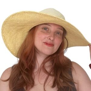 Calvin Klein Yellow Straw Hat​​